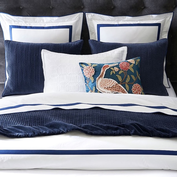 Pottery Barn Morgan Organic Percale Duvet Cover - Picture 1 of 7